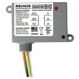 Picture of FUNC RIB2402B 20A SPDT 24V AC/DC, 208-277AC