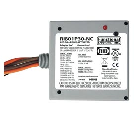 RIB01P30-NC - Enclosed Relay 30Amp DPST-NC 120VAC
