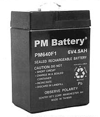 BPL SP6-4.5T1 6V 4.5AH BATTERY 4X2.75X1-13/16