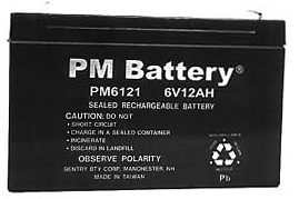 BPL SP6-12T1 6V 12AH BATTERY 6X3-3/4H X 2"W