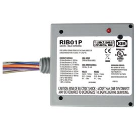 FUNC RIB01P DPDT 20A 120V RELAY IN A BOX