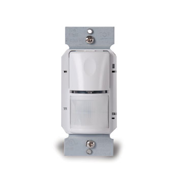 WS301I - Wattstopper® PIR Single Pole Single Relay Occupancy Sensor, 800W at 120V/1200W at 277V, Ivory