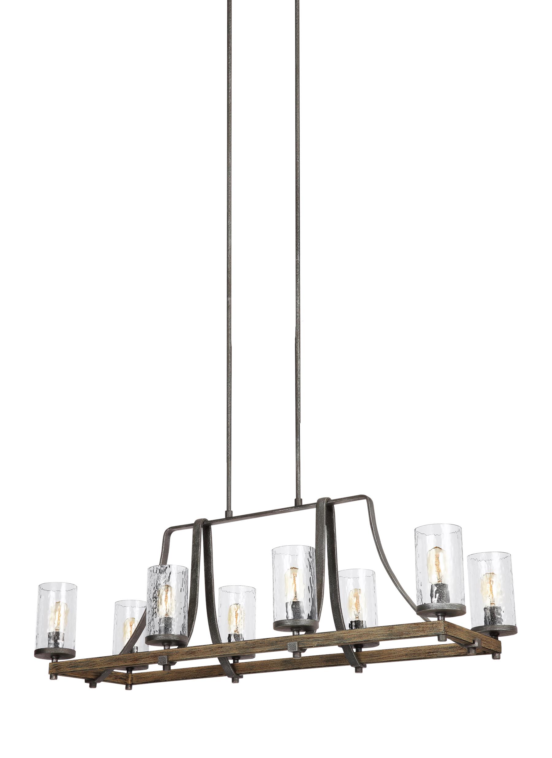 MURF F3136/8DWK/SGM 8 - LIGHT ISLAND CHANDELIER