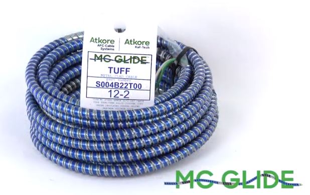 Picture of MCGLIDETUFF122R277V BN/GY 12/2 MC GLIDE TUFF STEEL BN GY GN 1000' REEL S004B60T01