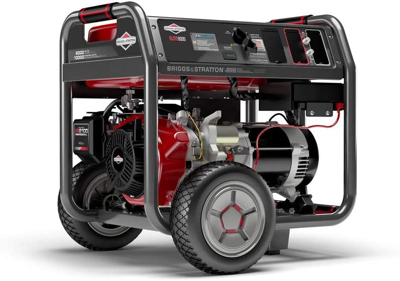 BRIGG 030741 8000W PORTABLE GENERATOR W/ ELECTRIC START *** 224 lbs Special Hndlng Reqd***