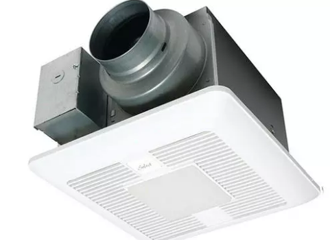 Picture of WhisperGreenSelect Customizable Multi-Speed Ventilation Fan/Light Combination (50-80-110 CFM), extremely Quiet, Long Lasting, Easy to Install, 4" or 6" opening, White E6" opening, Code Compliant, Energy Star Certified, White