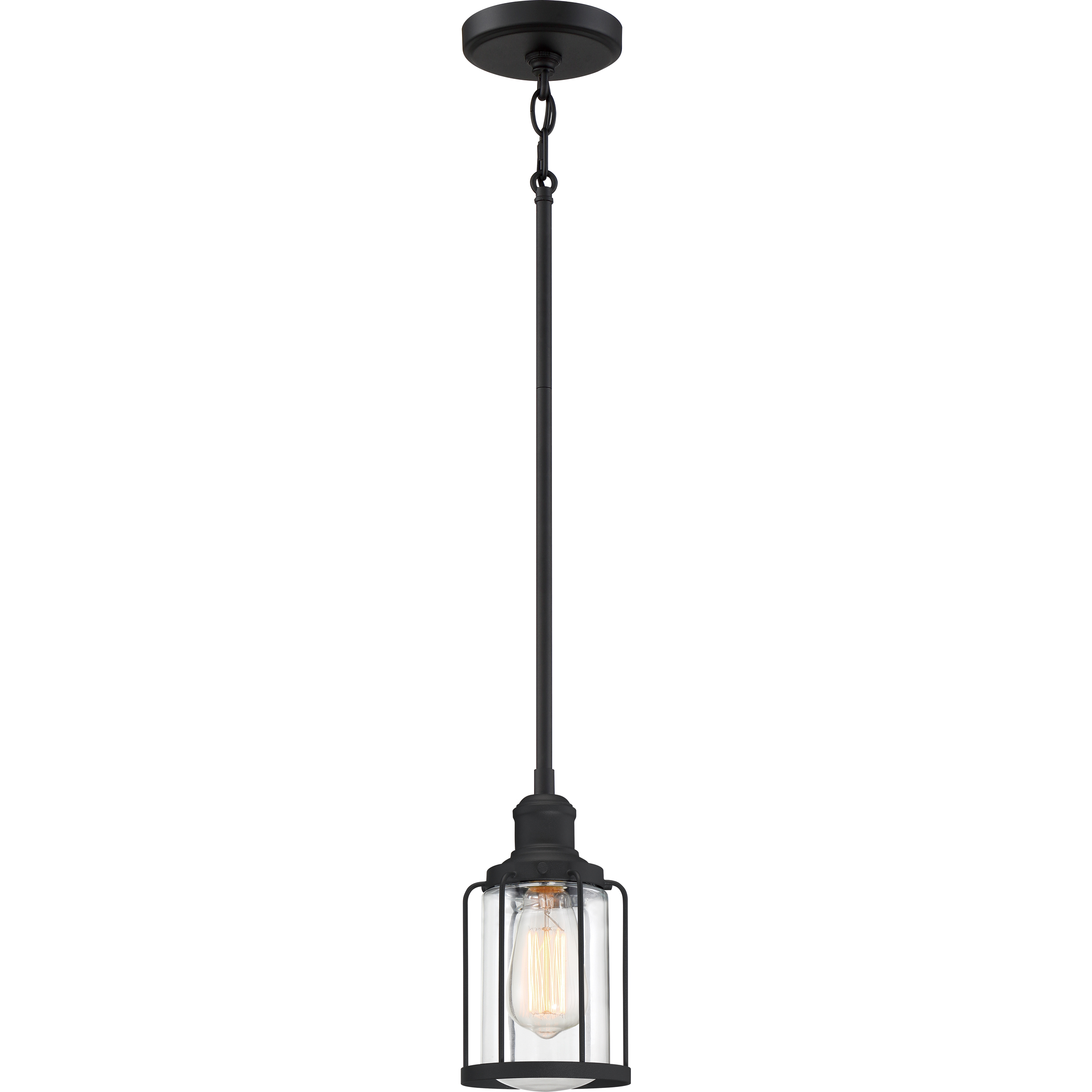 LUD1505EK - Ludlow Mini pendant 1 light earth black