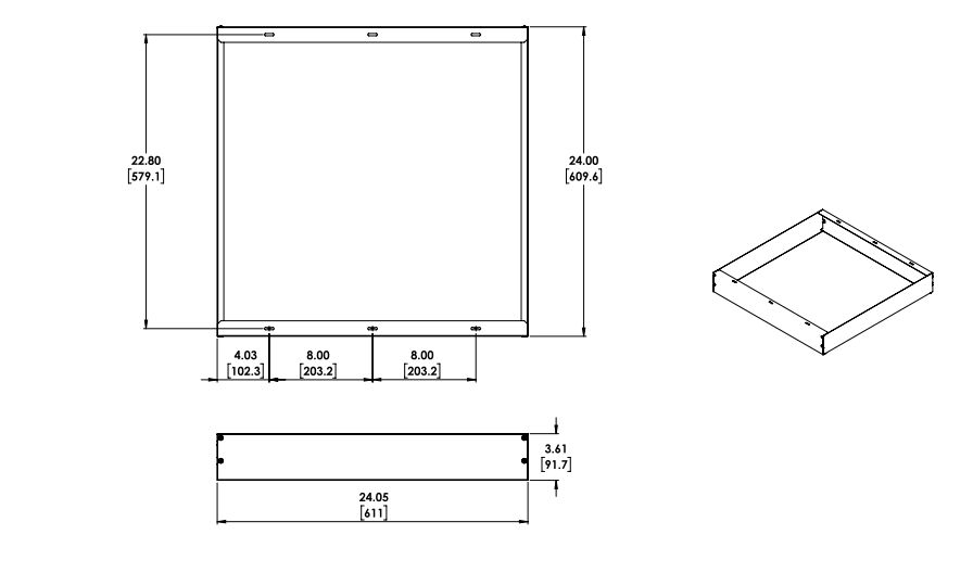 2X2SMKSH - LITH 2X2SMKSH Multi-Use Surface Mou