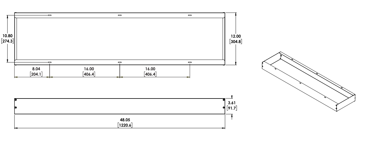 1X4SMKSH - LITH 1X4SMKSH Multi-Use Surface Mou