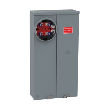 RU816F150PS - Homeline 150 Amp 8-Space 16-Circuit Outdoor Ring-Type Surface Mount Solar-Ready Main Breaker Plug-On Neutral CSED