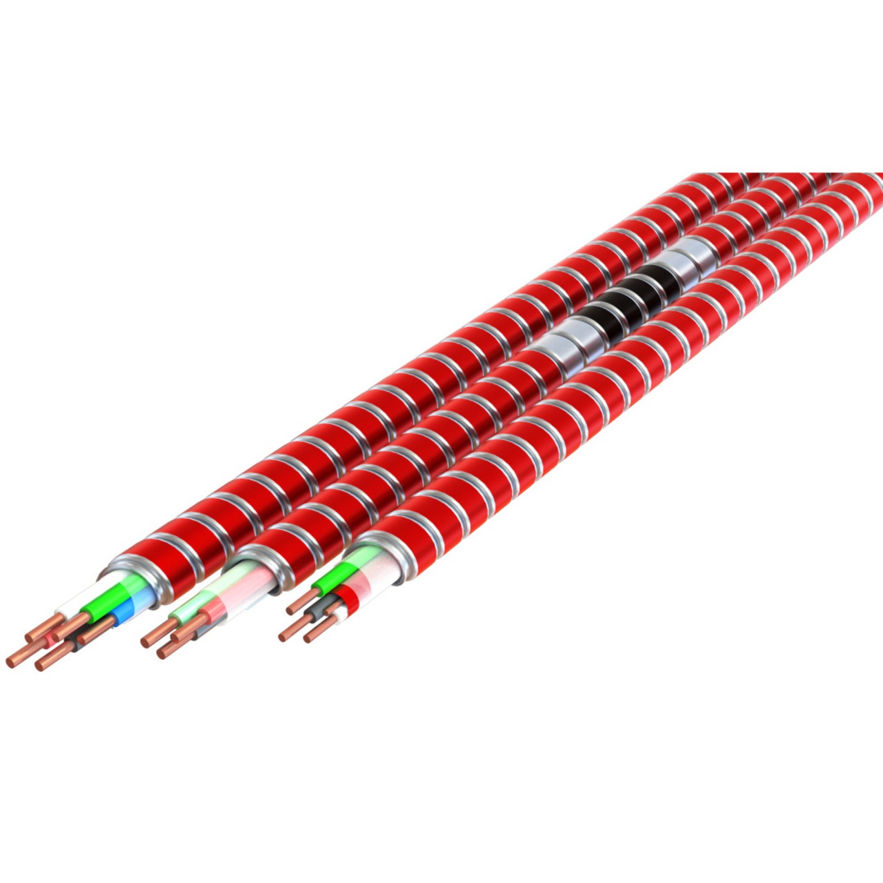 MC162FA1000 - 16/2 MC Fire Alarm Cable, Black and White, 1000 Ft