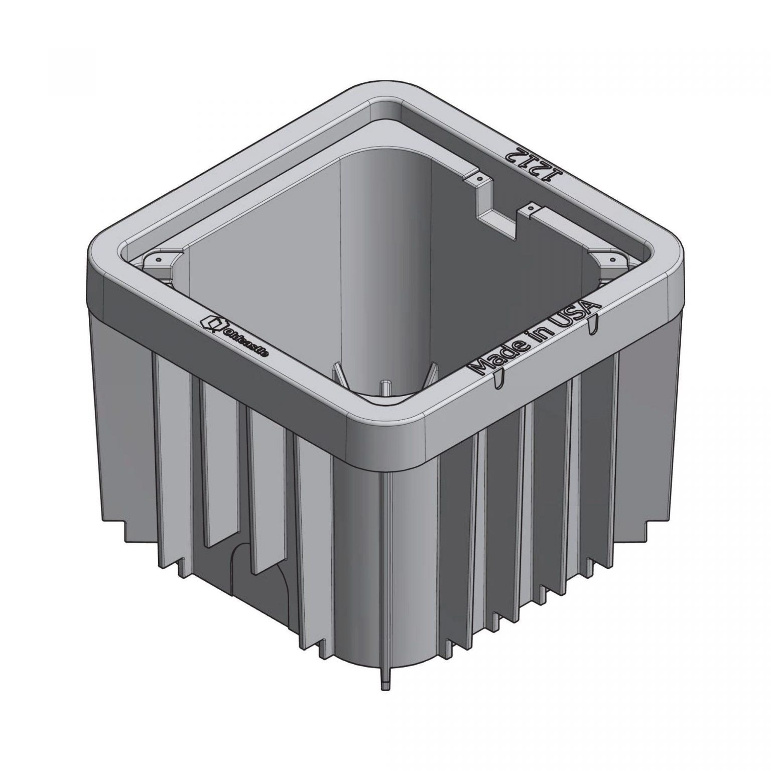 DURALITE 12121220 1212-12 12X12X12 BOX & TIER 15 CVR GRAY ASSY - MARKING PLATE REQUIRED
