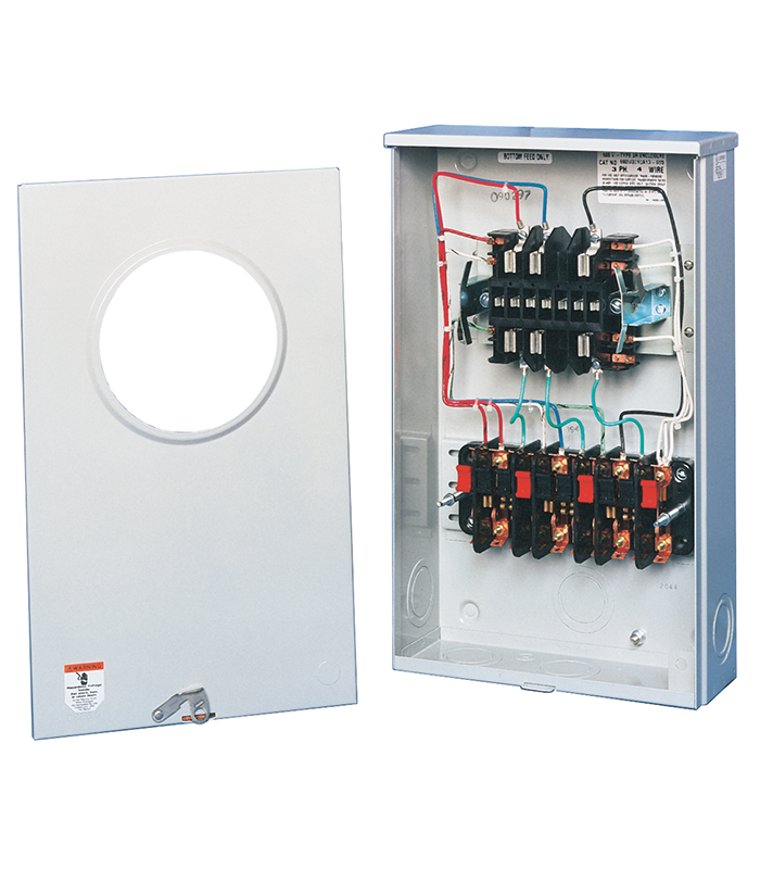 BROOKS 602U3060A13-587, 20A 600VAC 13 Terminal Ringless Meter Socket