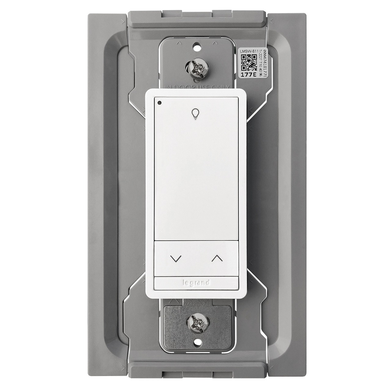 LMSW-611-S-W - DLM Wireless Slim Switch, 1B 1R, White