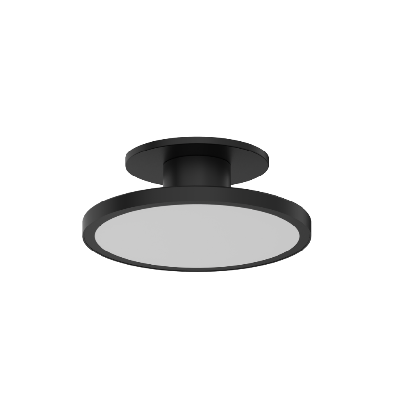 WAC FM-250811-CS-BK, Twist-N-Lite Direct Semi-Flush Black