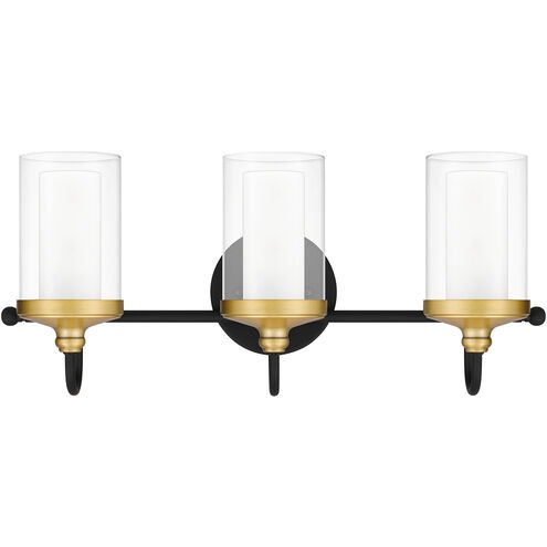 ROW8622MBK - Rowland Bath 3 lights matte black