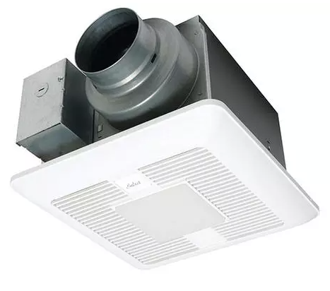 FV-0511VKSL2 - WhisperGreen Customizable Multi-Flow Bathroom Fan, pre-installed multi-speed 30 to 110 CFM & delay timer, with light, White