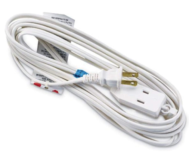 09413ME - 09413ME 12-Feet Cube Tap Extension Cord, White