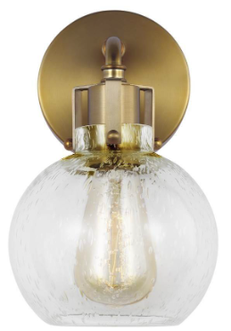 VS24401BBS - Generation Lighting-Sean Lavin-One Light Wall Sconce in Transitional Style-6.25 Inch Wide by 10 Inch Tall