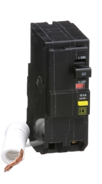 Picture of QO260GFI3W - QO260GFI3W - Square D - 60 Amp GFCI Circuit Breaker