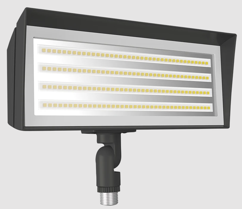 FFLEDS - Floodlights 2615-6243 Lumens FFLED Small Field Adjustable 5000K/4000K 120V-277V Knuckle Mount Bronze