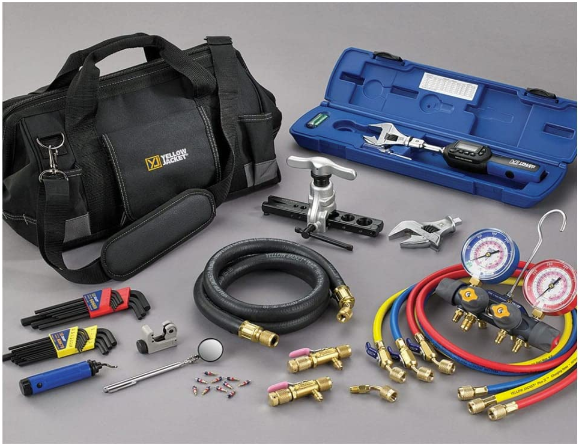 Picture of 60994 - Yellow Jacket 60994 - Deluxe Mini-Split Tool Kit, Adjustable Torque Wrench, R22, R404A, R410A