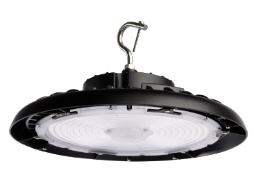 65/770R2 - LED UFO HIGHBAY CCT & WATT ADJ Wattage 80W/100W/120W and CCT Selectable 3K/4K/5K LED UFO High Bay; 100-277 Volt; Black Finish