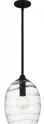 LCY1810MBK - Quoizel LCY1810MBK Lucy Contemporary Matte Black Mini Pendant Lamp