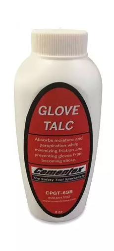 CPGT-6SB - Cementex CPGT-6SB Glove Talc for Insulating Gloves, 6-oz Bottle