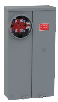 RU816F150PS - Homeline 150 Amp 8-Space 16-Circuit Outdoor Ring-Type Surface Mount Solar-Ready Main Breaker Plug-On Neutral CSED