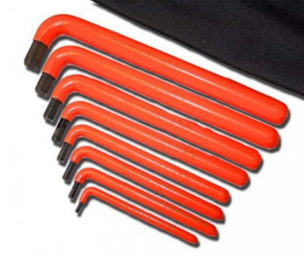 MHWS-8LA - Cementex MHWS-8LA 8 Piece Metric LA Hex Wrench Set