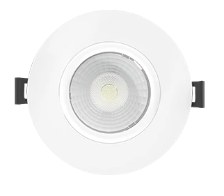 G4 - 4" GIMBAL 15W 1050LM 90 CRI 5CCT TRIAC 120V 38DEG ROUND WHITE SMOOTH