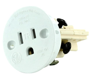 SCRW - Self Contained Receptacle Tamper Resistant, White