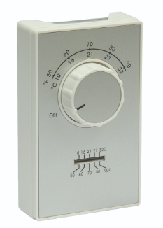 ET9DWTS - DPST Heat Only Thermostat with Thermometer Wire Leads, 50-90F