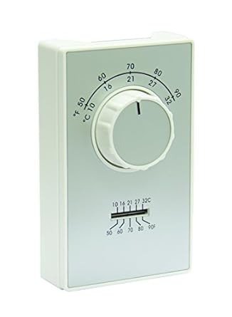 ET9DWTS - DPST Heat Only Thermostat with Thermometer Wire Leads, 50-90F