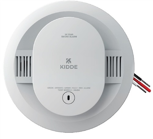 Kidde Firex 21033087 SMAC10YFEX Smoke Alarm, Hardwired W/ 10-Year Backup Battery
